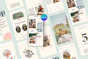 Ibiza social media graphics, a Templates & Theme by Oh, Paloma (Thumbnail 1 of 5)
