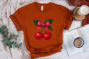 Coquette Valentine Love You Cherry M, an Illustration by Libby Wishes (Thumbnail 3 of 7)