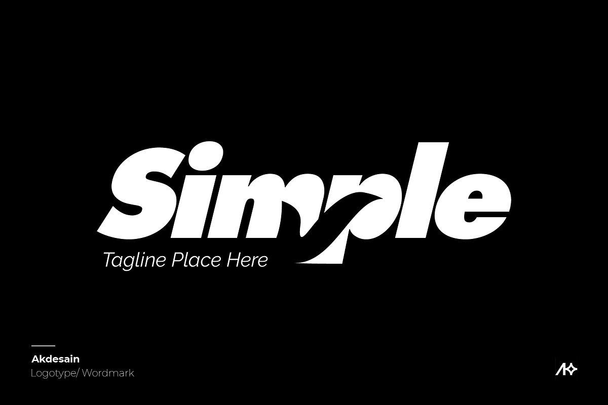 Simple Wordmark Logo, a Branding & Logo Template by Akdesain