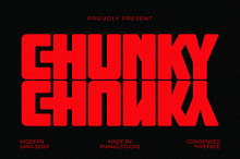 Chunky - Condensed Sans Serif