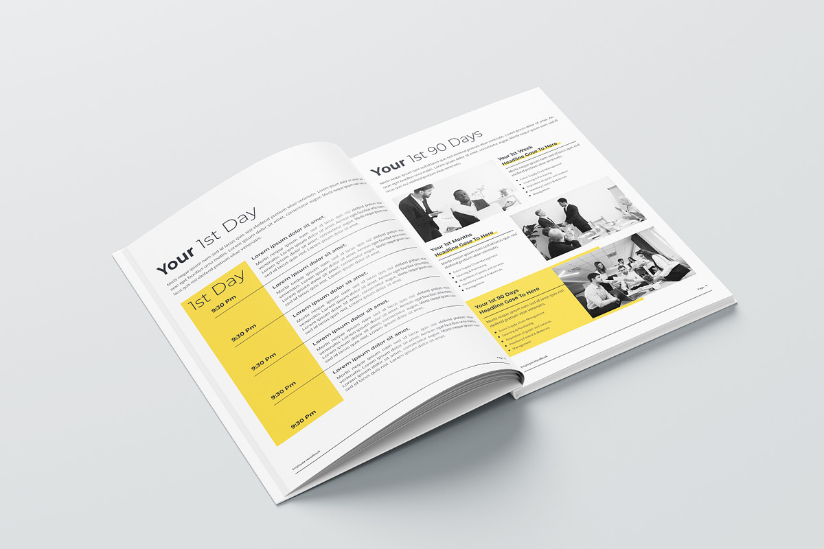 Employee Handbook Template, a Brochure Template by obayes (Photo 12 of 20)