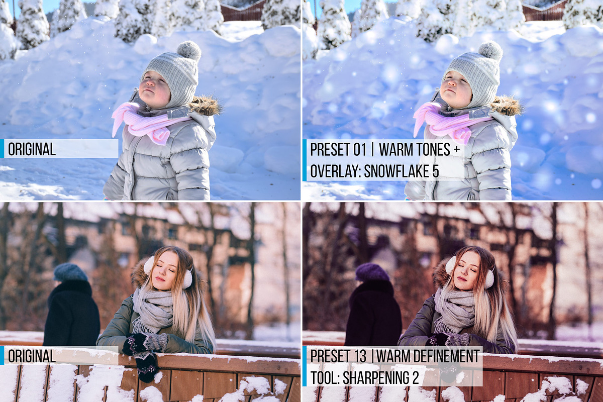 54 Winter Lightroom Presets preview 3