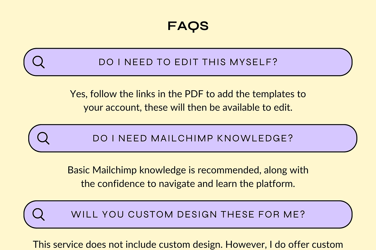 Mailchimp Email Sequence Templates, an Email Template by The Pixel Palace (Photo 7 of 8)