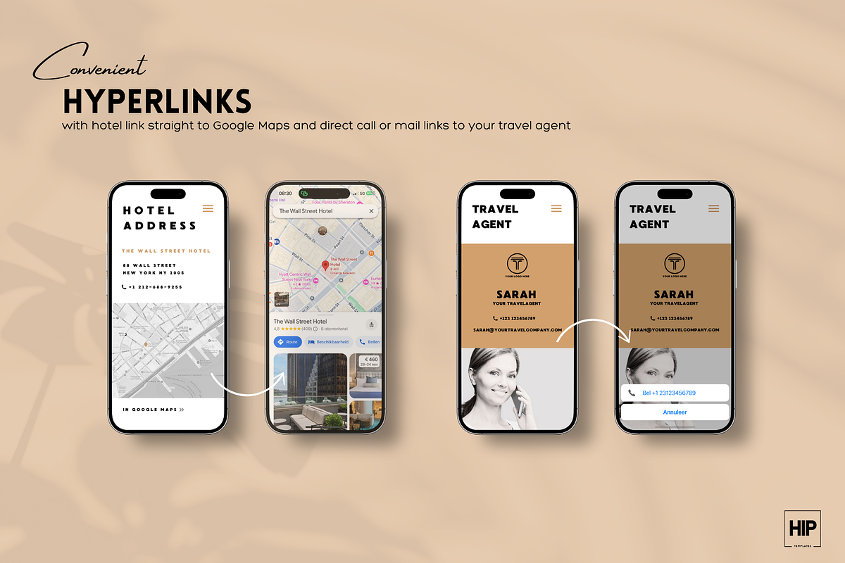Editable Mobile City Trip Itinerary, a Templates & Theme by Hip Templates (Photo 7 of 11)