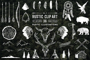 Rustic Clip Art Volume 4