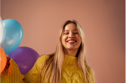 Studio portrait of a happy young, a Person Photo by HalfPoint