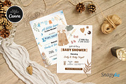 Boho Baby Shower Invitation Template, a Card Template by Snapybiz (Thumbnail 3 of 9)
