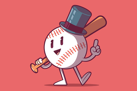 Mr. Baseball, a Sport Illustration by pedrors