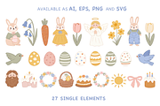 Pastel Easter - Hand Drawn Cliparts, a Seasonal Illustration by cute.leo.design (Thumbnail 3 of 6)