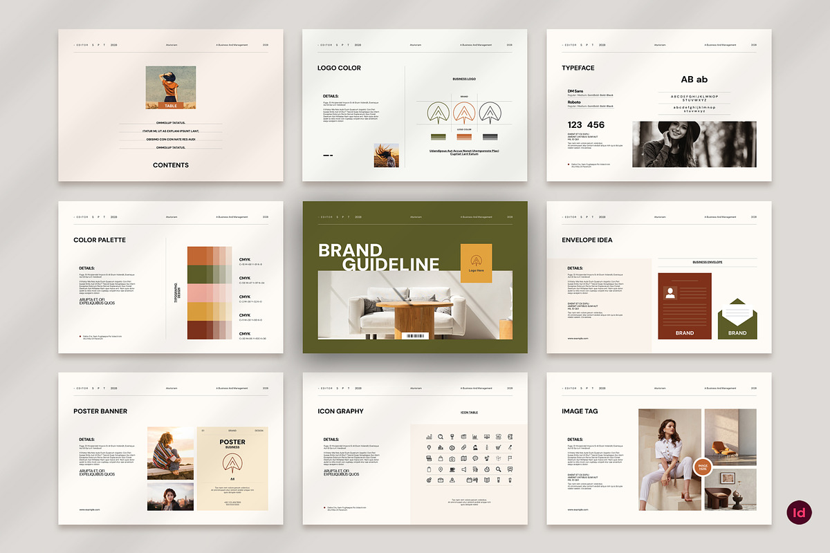 Brand Guideline Landscape Brochure, a Brochure Template by PrintIdea (Photo 1 of 5)