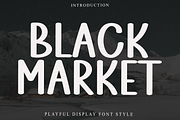 Black Market, a Script Font by FreshTypeINK (Thumbnail 1 of 8)