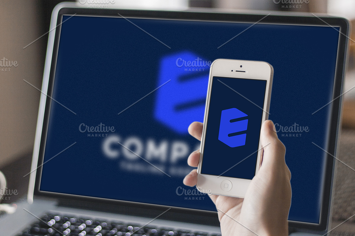 Letter E minimal logo design, a Branding & Logo Template by Amadul11 (Photo 4 of 4)