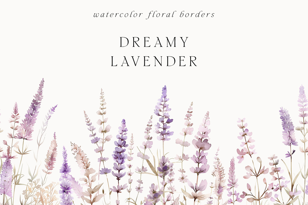 Waterolor Floral Borders Bundle, a Decorative Illustration by Lana Elanor (Photo 8 of 97)