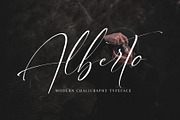 Alberto, a Script Font by pineungtype (Thumbnail 1 of 8)