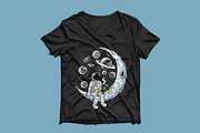 Astronaut enjoying coffee and donuts, a Food Illustration by gunaonedesign (Thumbnail 3 of 3)