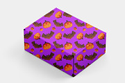 Pumpkin Bat Seamless Pattern, a Pattern Graphic by tchastudio (Thumbnail 7 of 7)