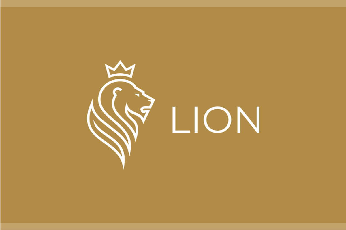 Monoline King Lion Logo preview 2