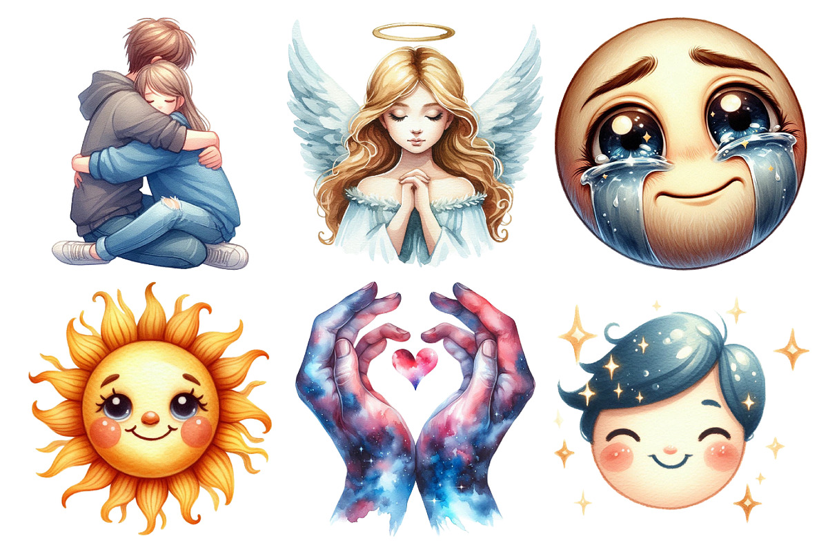 Kind Emotions Clipart, an Illustration by Pixels.Craft (Photo 3 of 3)