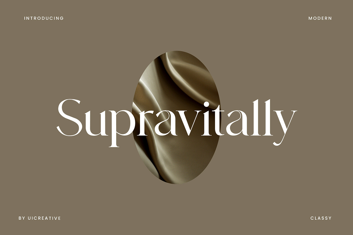 Supravitally Luxury Serif Font, a Serif Font by UICreative (Photo 1 of 12)