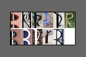 Alphabet Photography Letter R