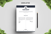 Center Midnight Resume Template, a Resume Template by Big Zone Studio (Thumbnail 4 of 4)