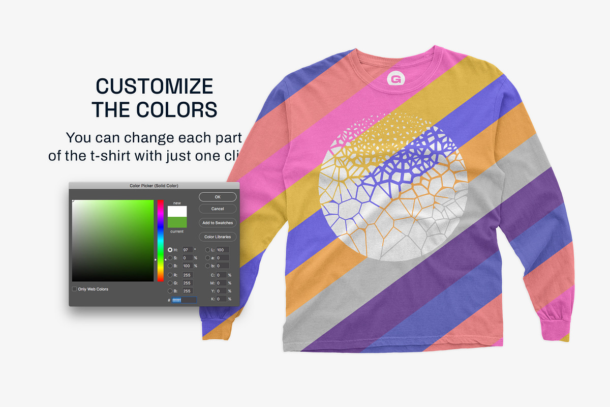 Comfort Colors Long Sleeve Mockups, a Shirt Mockup by GraphicHero (Photo 4 of 9)