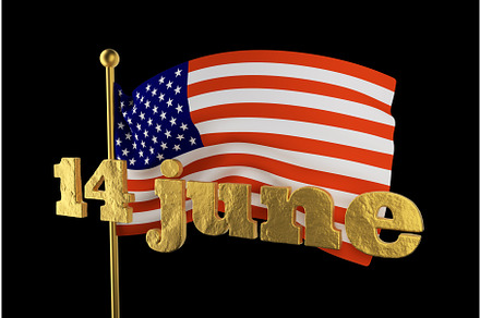 USA Flag Day . United States of