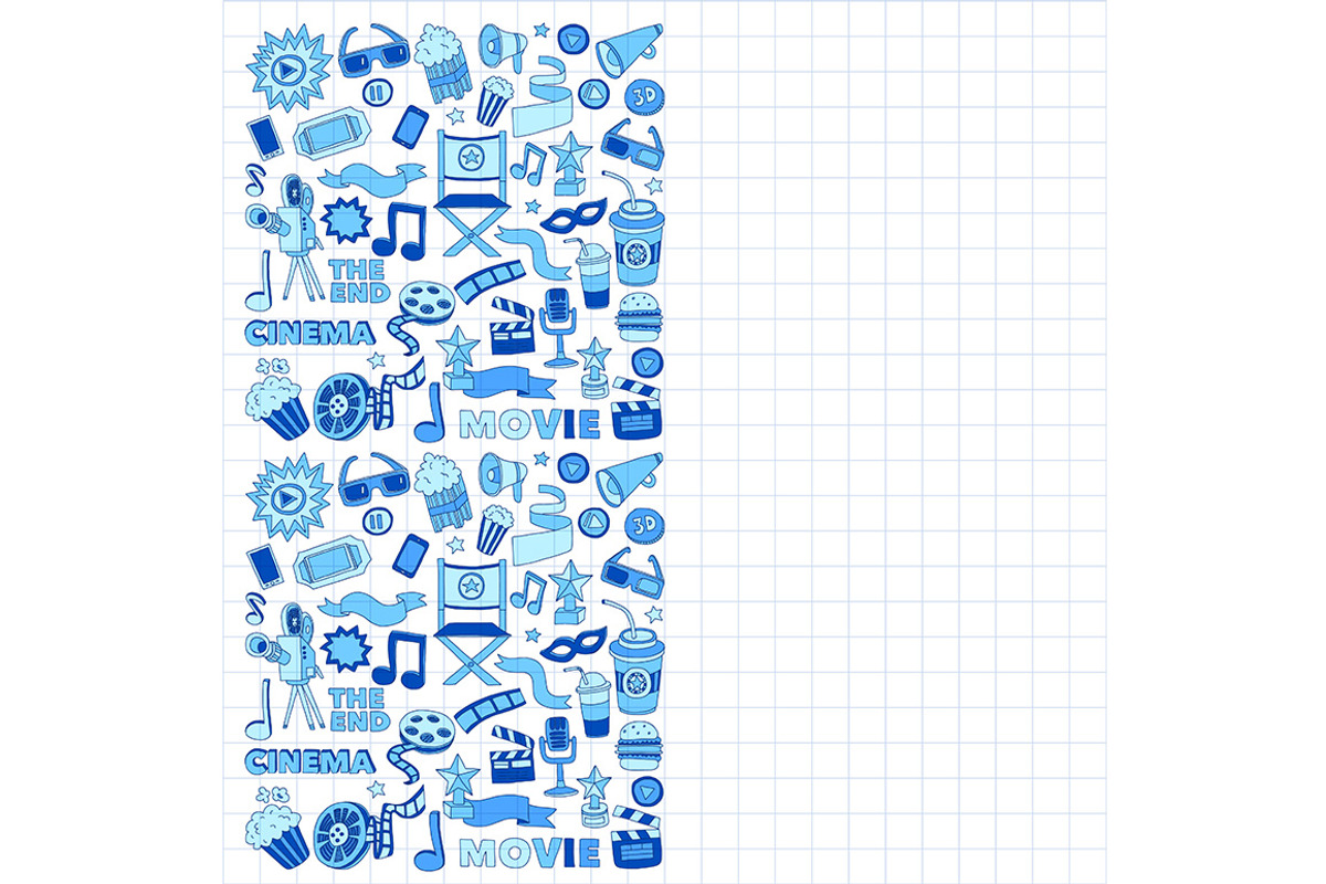 It's movie time! On notebook paper, a Texture Illustration by Art Loft (Photo 15 of 16)