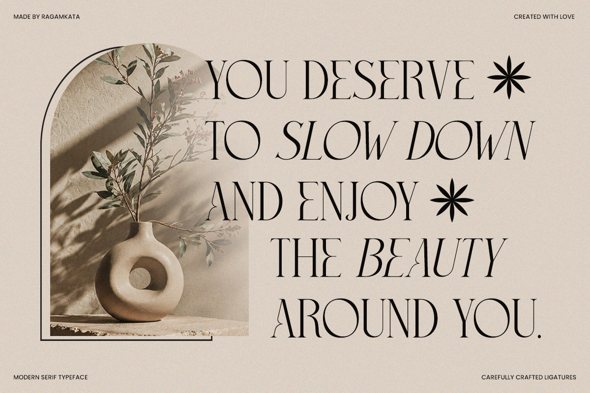 Chelvor - Stylish Ligature Serif, a Serif Font by RagamKata (Photo 8 of 10)