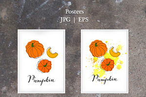 Vector Pumpkin Set