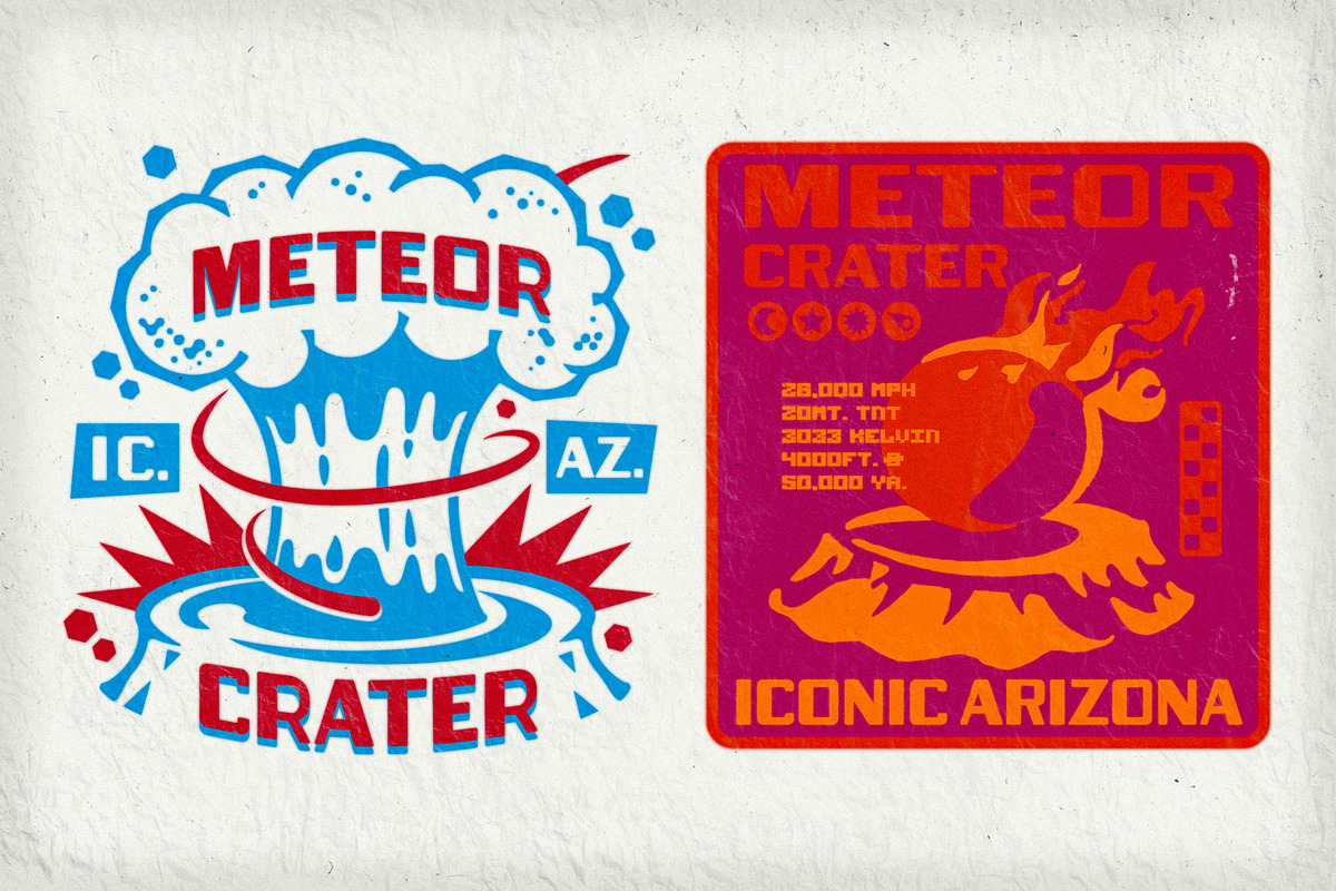 Arizonic | Vintage Futuristic Type, a Sans Serif Font by Artifact Bazaar (Photo 6 of 9)