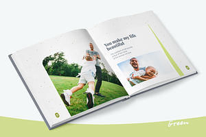 Photo Album Template - Green