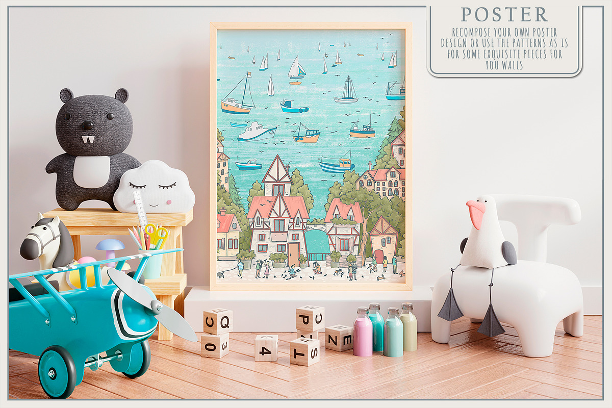 Fresco collection Sailing Town, a Wallpaper Graphic by Natalia0307 (Photo 5 of 14)