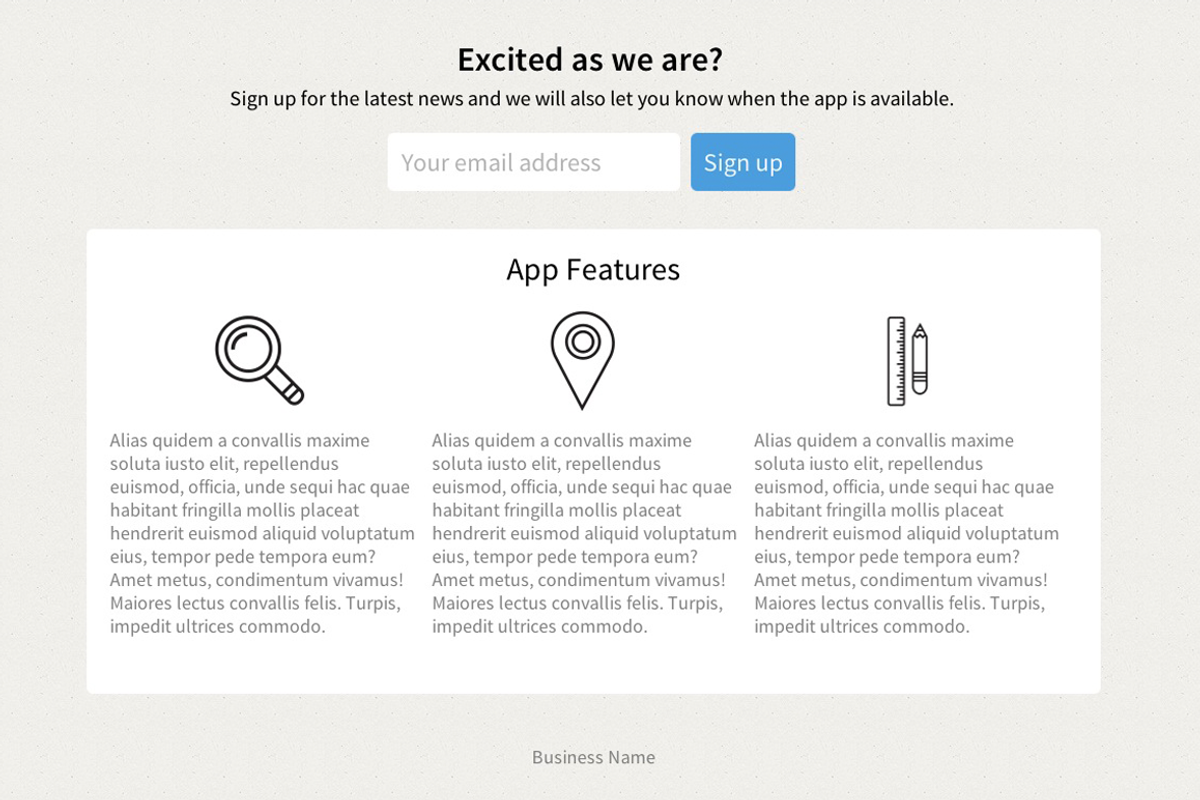 Responsive App Template - HTML/CSS, a Templates & Theme by alexvanderzon