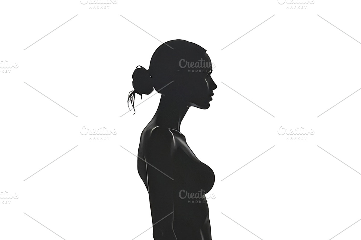 Slim athletic woman isolated illustration, a Person Illustration by DanFLCreativo