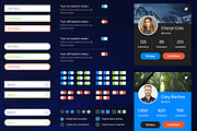 Retina Web UI Kit, an UI Kit Template by Cosmic Motive (Thumbnail 1 of 5)
