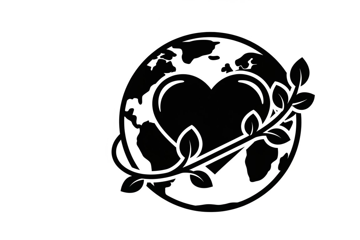 earth care symbol silhouettes, an Illustration by Amazin_art (Photo 29 of 31)