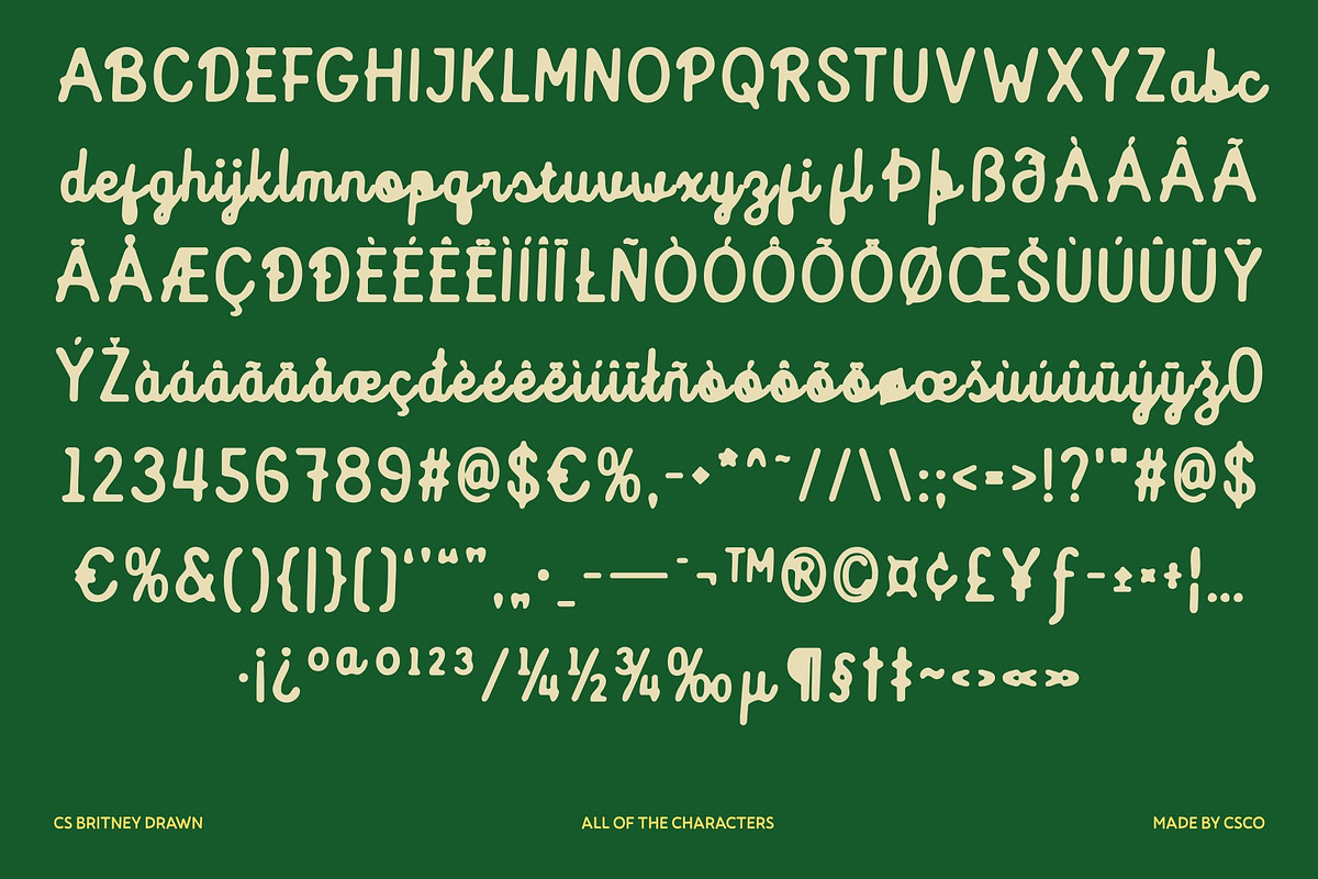 CS Britney Drawn, a Script Font by Craft Supply Co. (Photo 8 of 8)