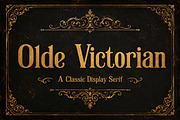 Olde Victorian, a Sans Serif Font by Wow Magic (Thumbnail 1 of 4)