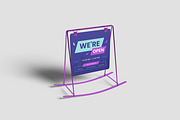Stand Sign Mockup, an Advertising Mockup by Hazzpro_Std (Thumbnail 1 of 5)