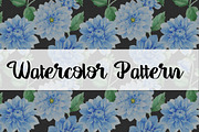 Blue dahlia watercolor PNG clipart, a Decorative Illustration by WatercolorPNG.com (Thumbnail 6 of 8)