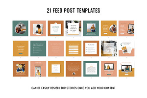 Instagram Feed Canva Templates Pack