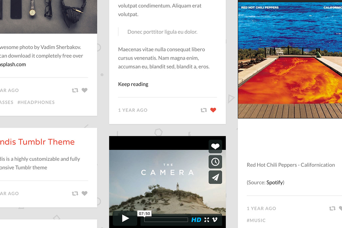 Memories Tumblr Theme, a Websites & App Template by Themelantic (Photo 3 of 5)
