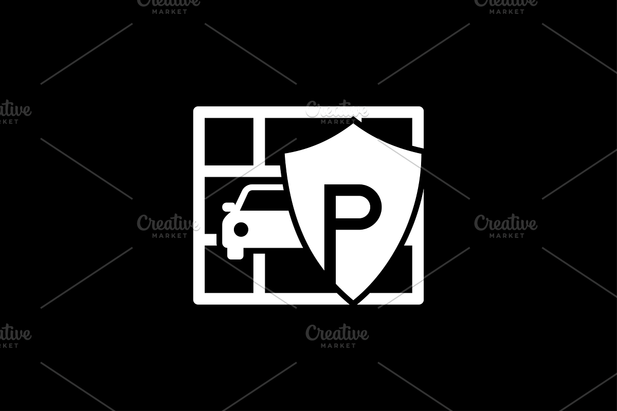 Shield Security Parking Car Logo - Safety & Parking Services preview 3