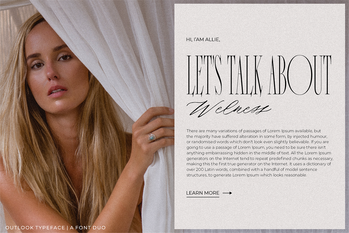Outlook Font Duo, a Serif Font by RedyStudio (Photo 8 of 15)