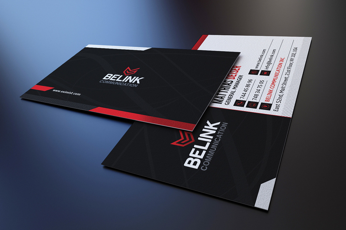 Modern Corporate Business Card, a Business Card Template by Marvel (Photo 1 of 3)