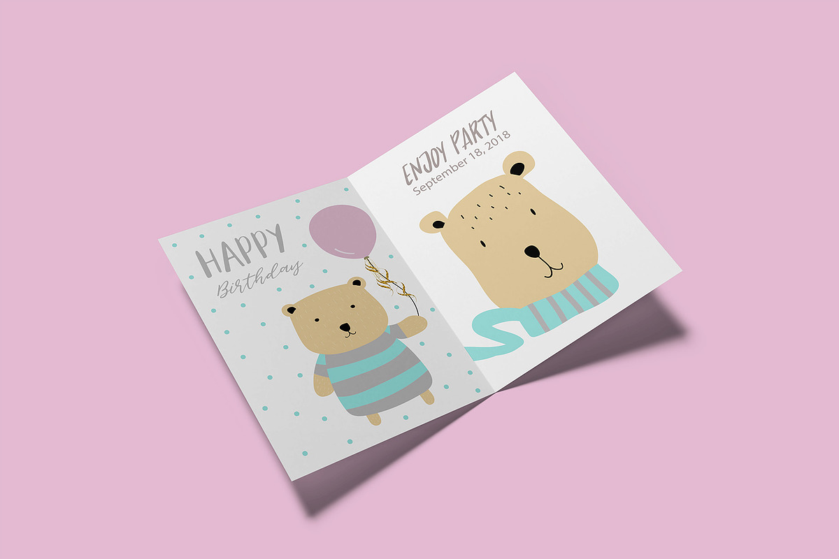 Invitation & Greeting Card Mockup, an Advertising Mockup by Illusiongraphic (Photo 3 of 27)