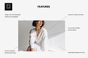 V-neck Long Sleeve Dress Mockup, a Shirt Mockup by 1001 mockups (Thumbnail 2 of 7)