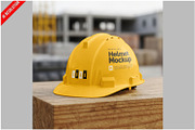 Hard Hat Logo Mockup, an Apparel Mockup by Bruno's Shop (Thumbnail 1 of 3)