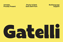 Gatelli | A Bold Geometric Sans Font